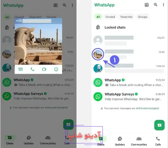 چه کسانی پروفایل واتساپ را چک کرده‌اند