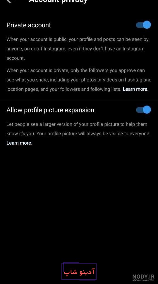 چیکار کنیم کسی عکس پروفایل اینستاگرام بزرگ نشه