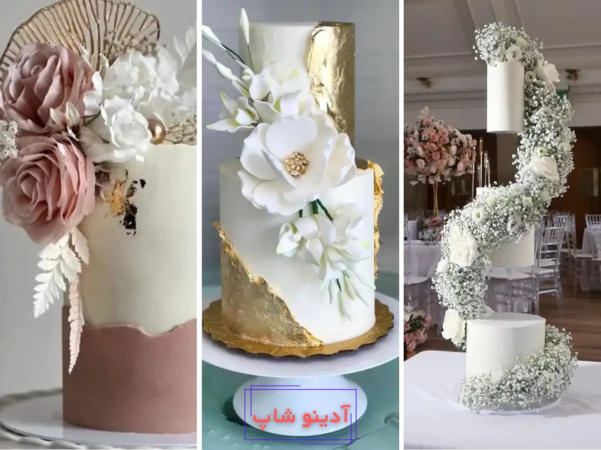 کیک با عکس عروس و داماد