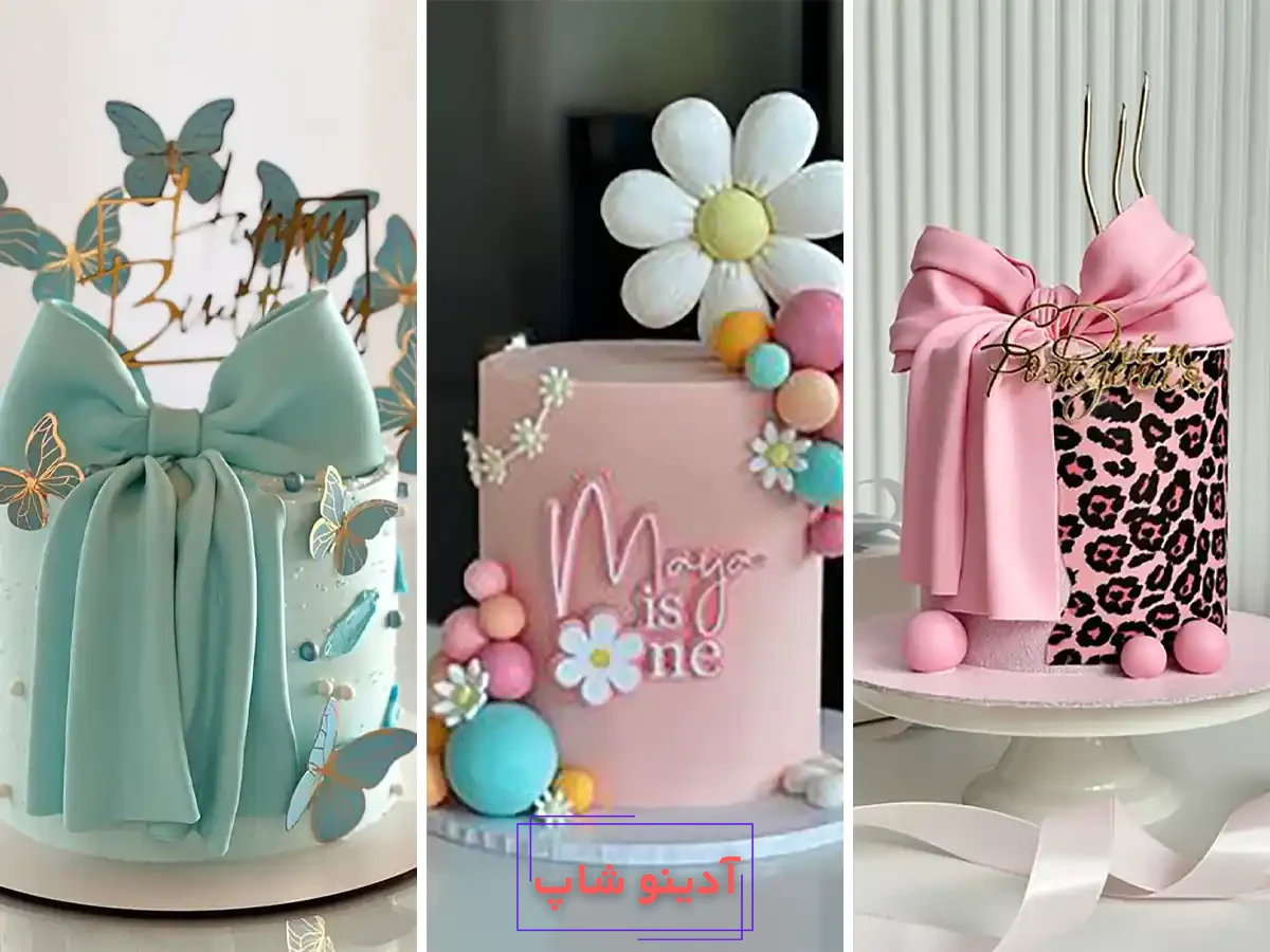 کیک تولد ساده دخترانه | تصاویر واقعی از طرح‌های جدید و خاص