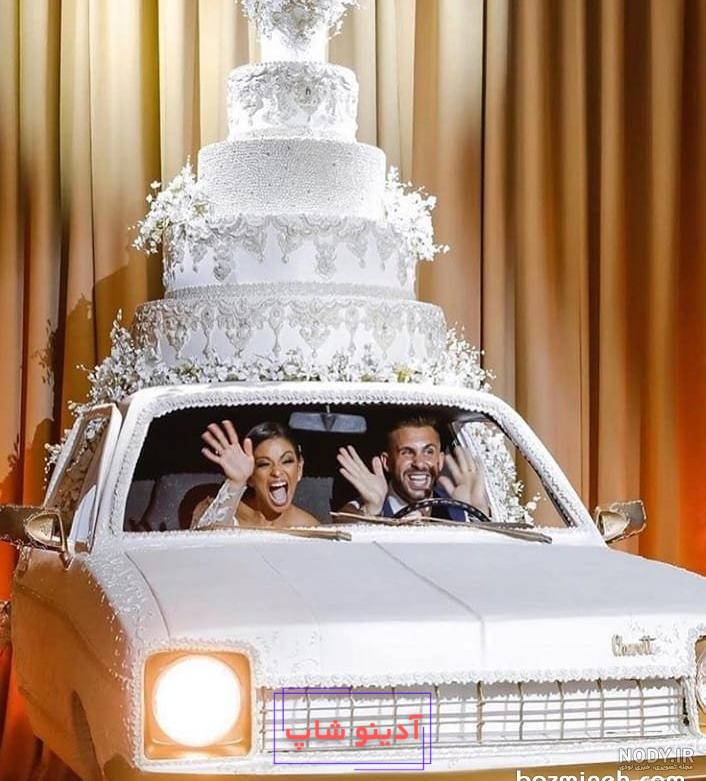 کیک عروسی عکس عروس و داماد