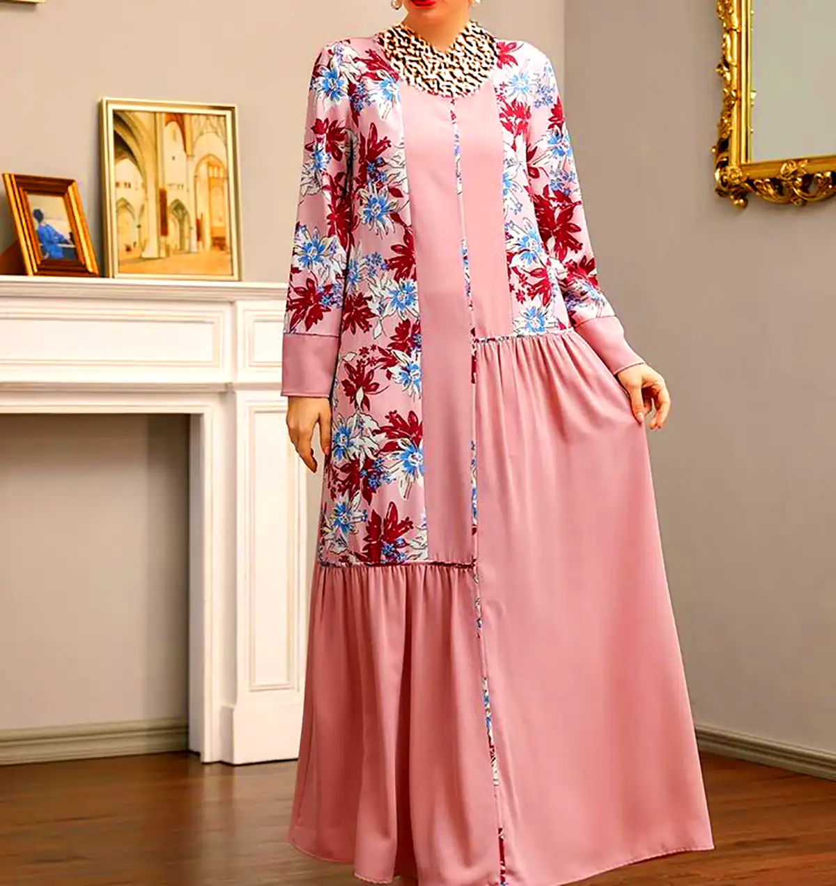 پیراهن سنتی رنگی