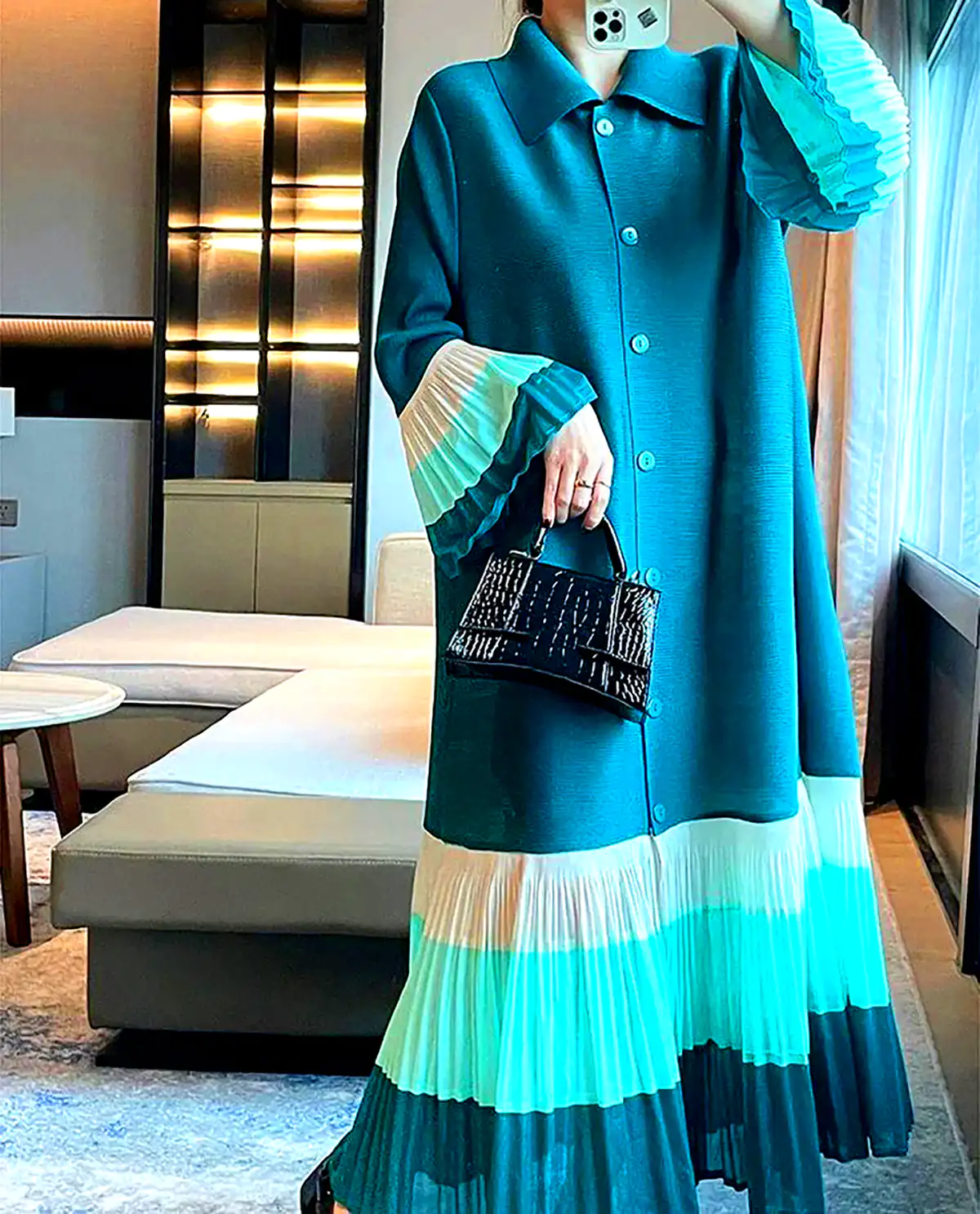 پیراهن سنتی رنگی