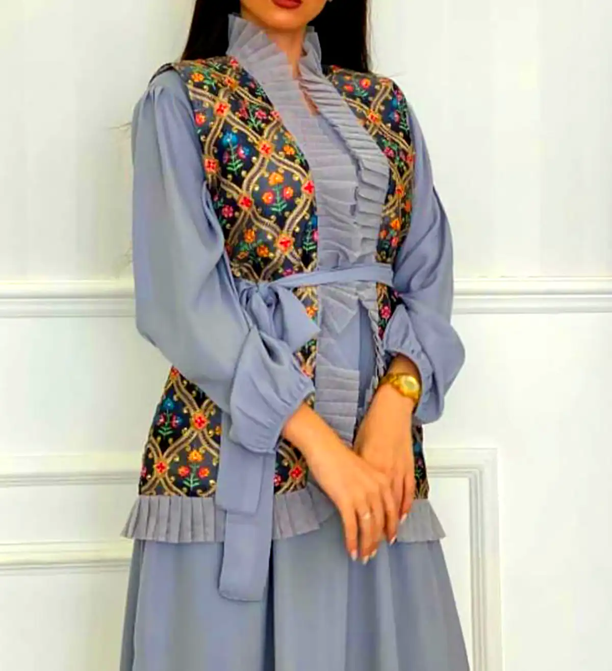 پیراهن سنتی رنگی
