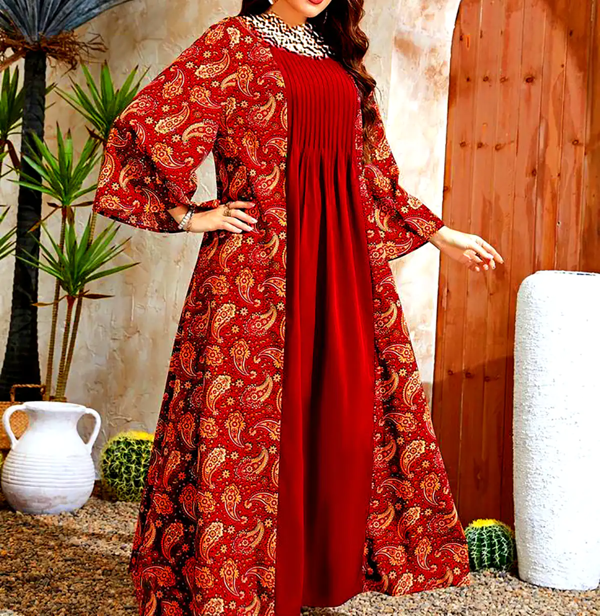 پیراهن سنتی رنگی
