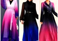 پیراهن آبرنگی مجلسی