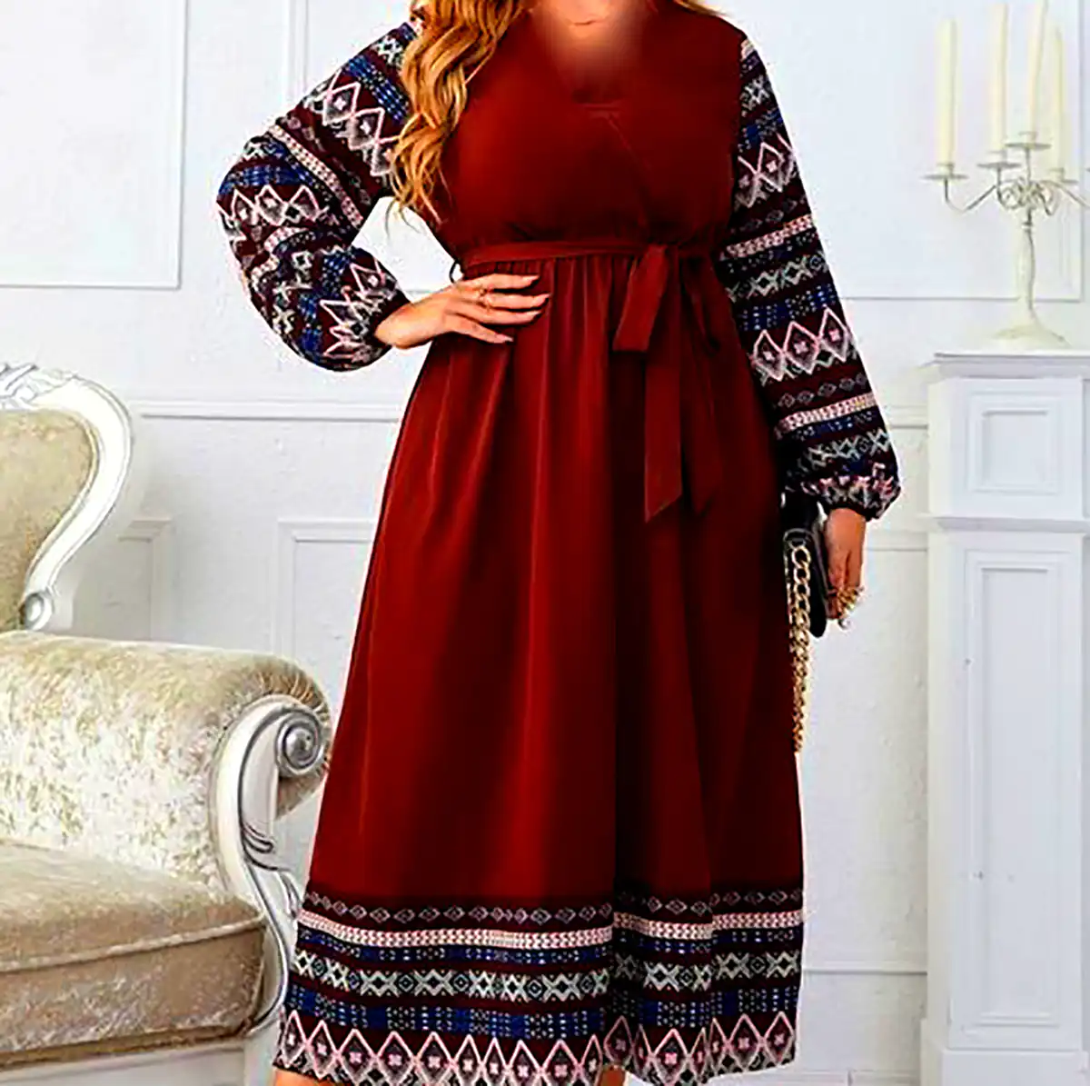 پیراهن کرپ زنانه