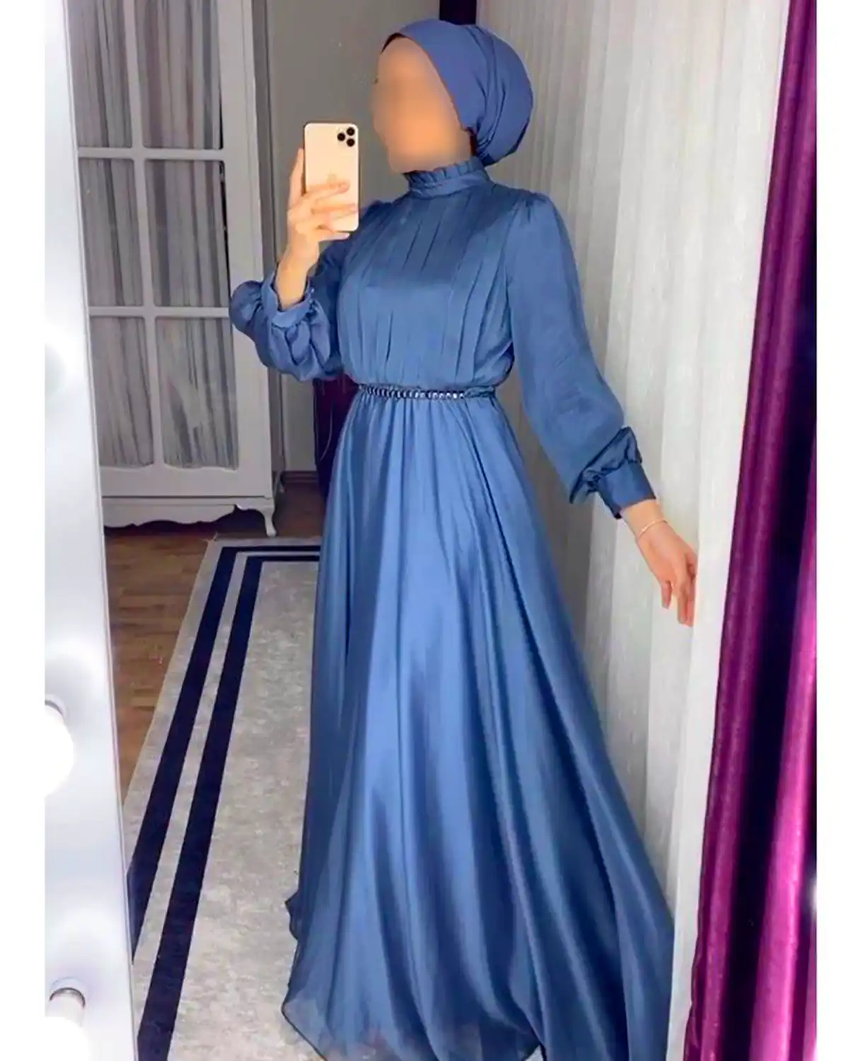 پیراهن مجلسی حریر مدرن