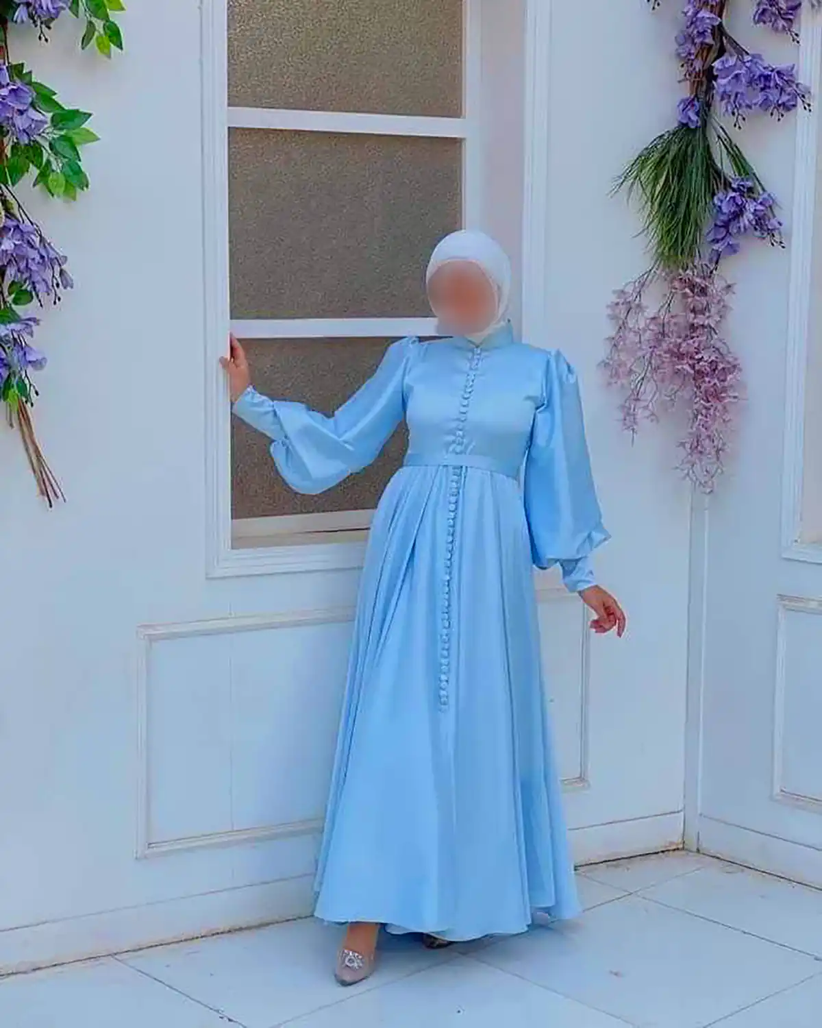 پیراهن مجلسی حریر مدرن