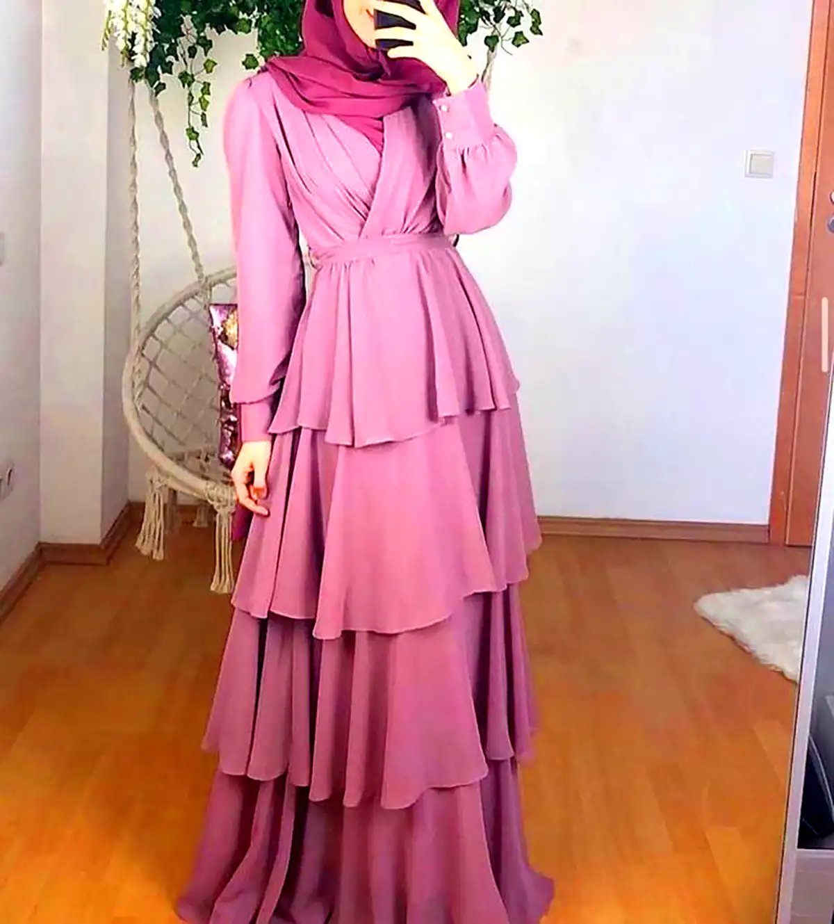 پیراهن مجلسی طبقه ای