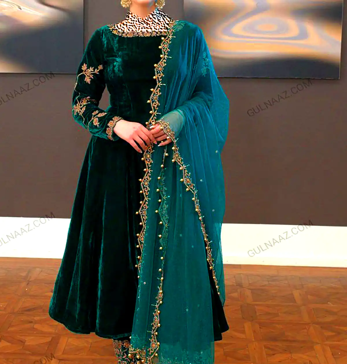 پیراهن مخمل مجلسی