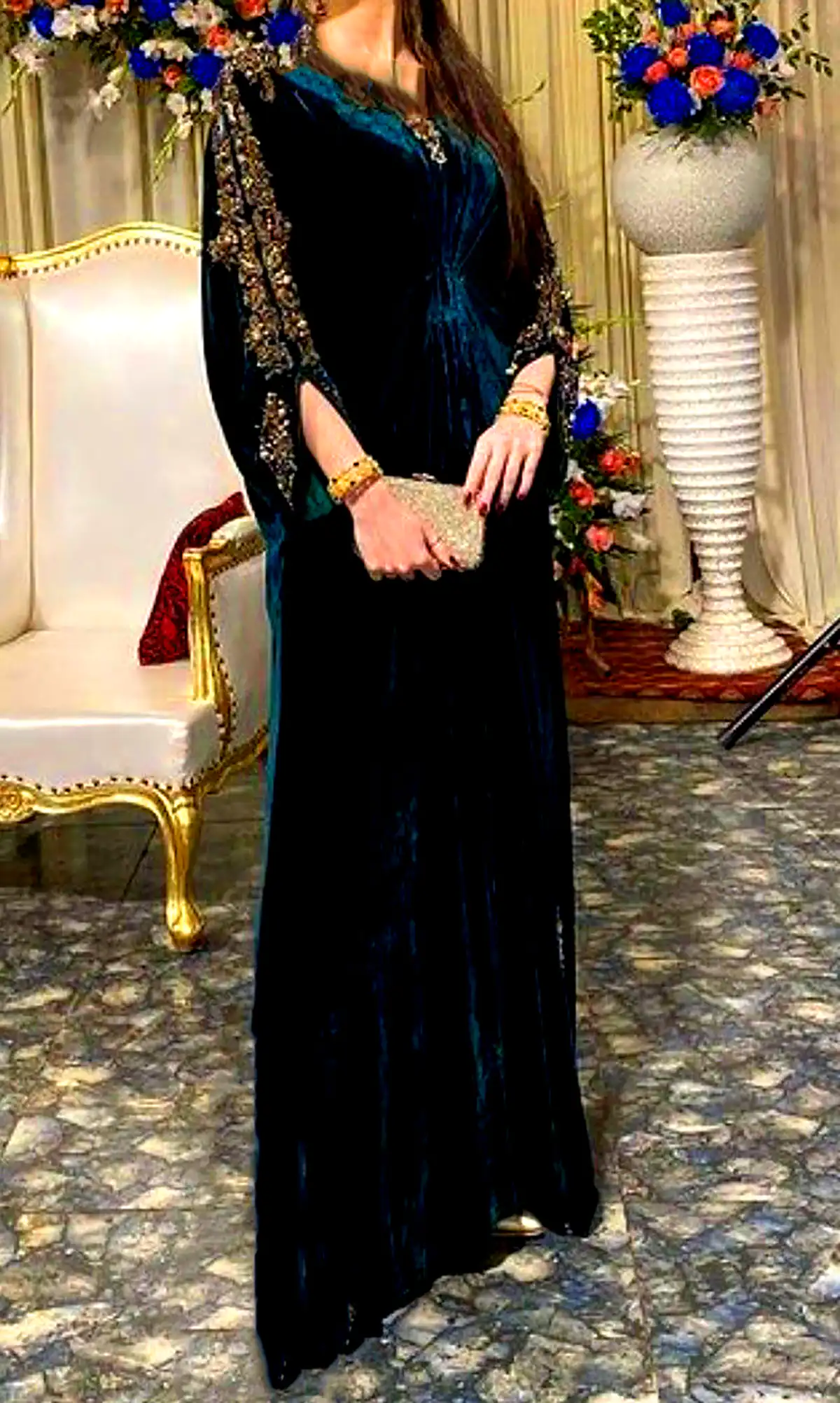 پیراهن مخمل مجلسی