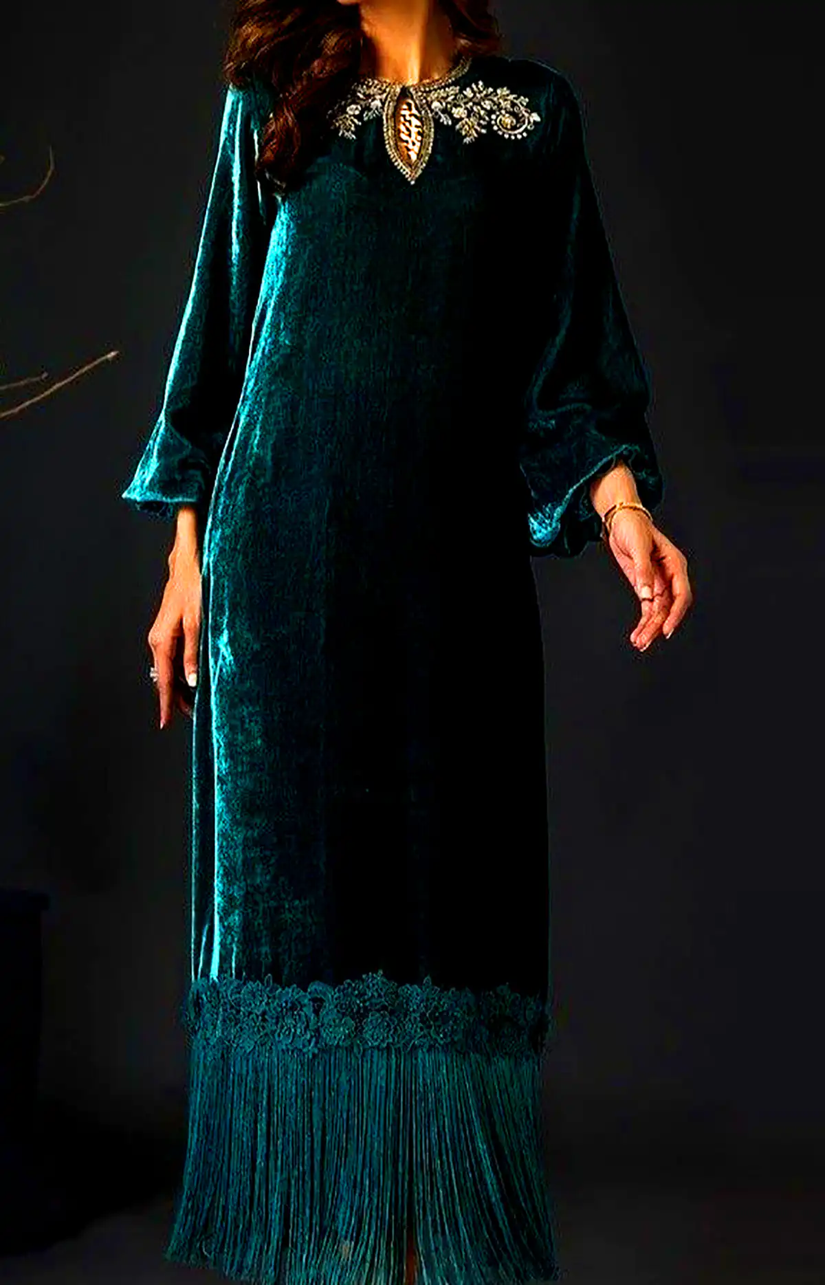 پیراهن مخمل مجلسی