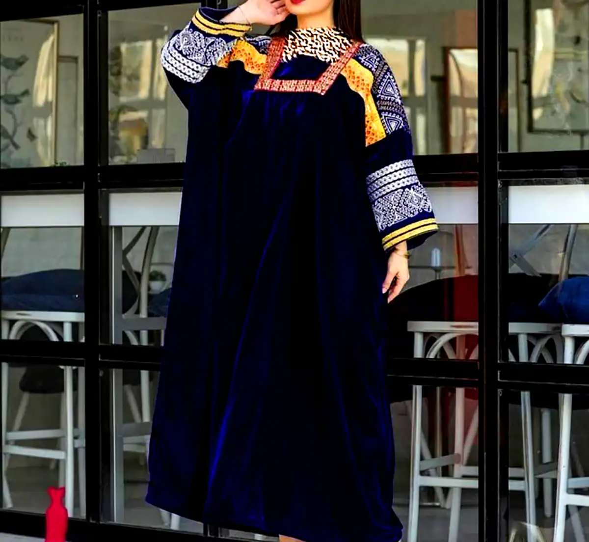 پیراهن مخمل مجلسی