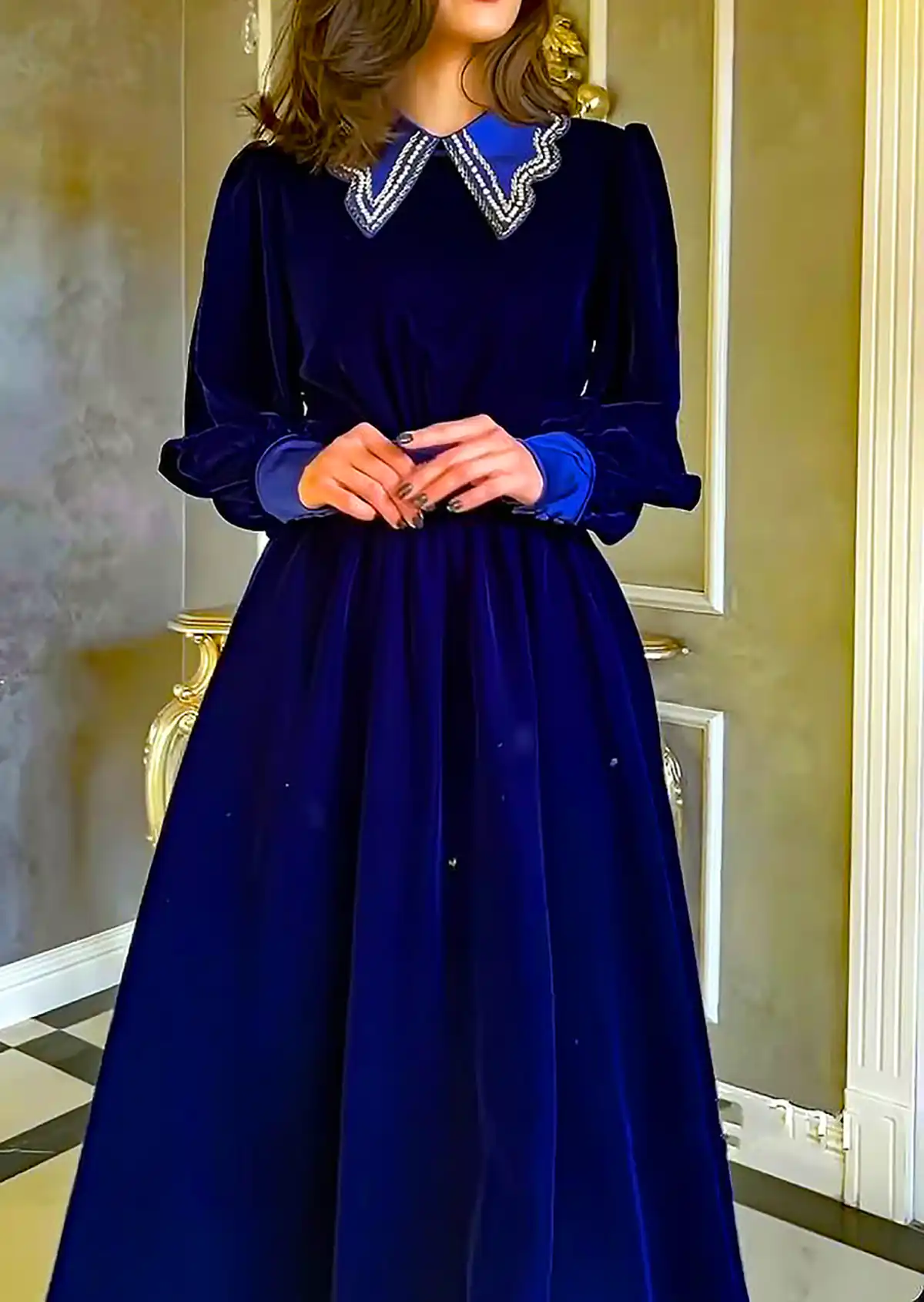پیراهن مخمل زنانه
