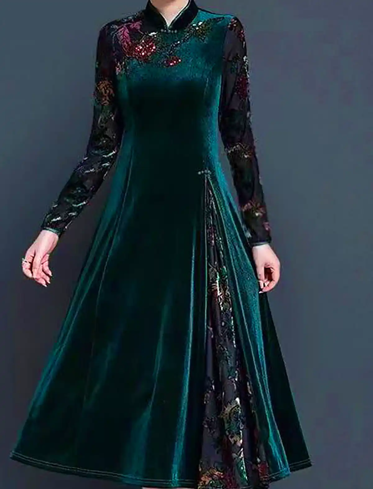 پیراهن مخمل زنانه