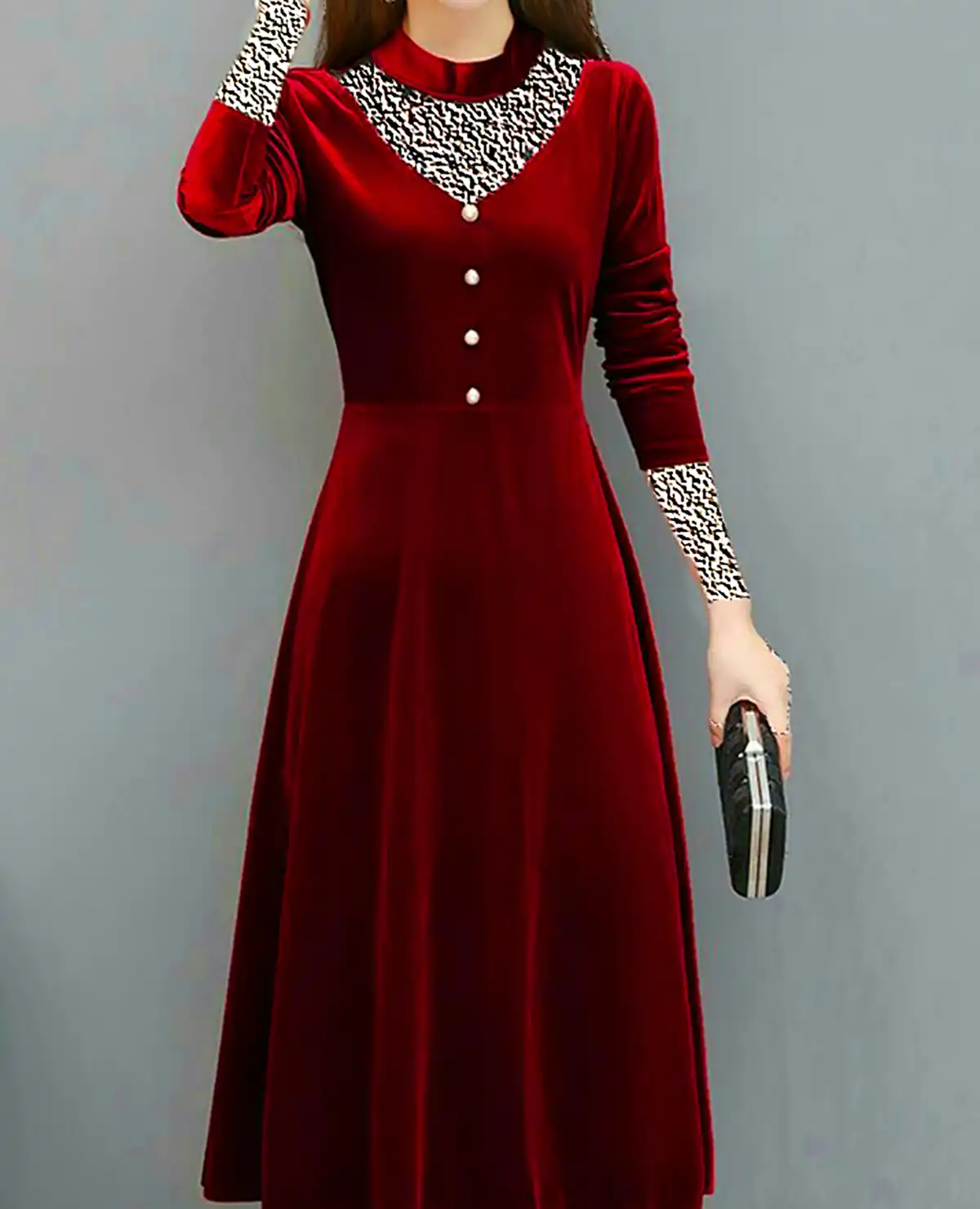 پیراهن مخمل زنانه