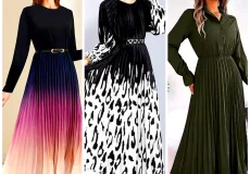 پیراهن میدی طرحدار زنانه