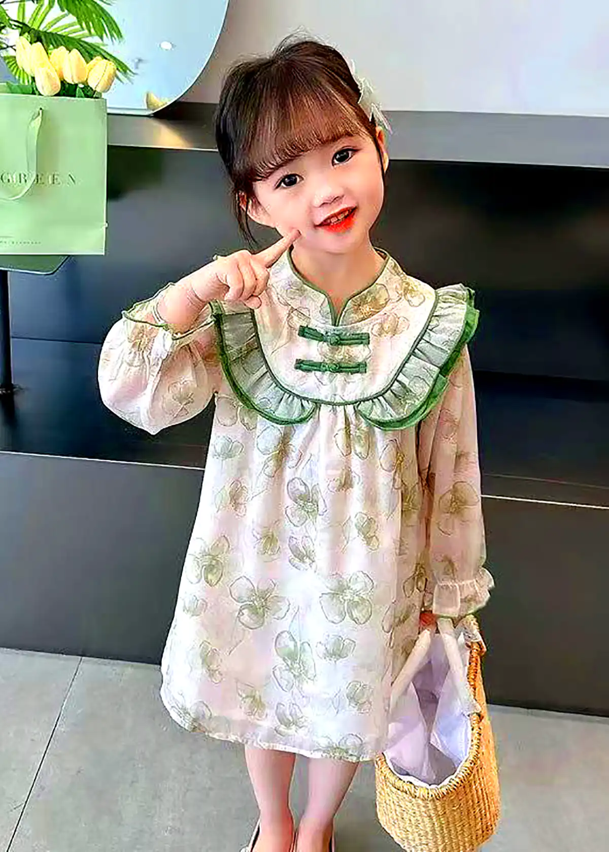 پیراهن نخی دخترونه
