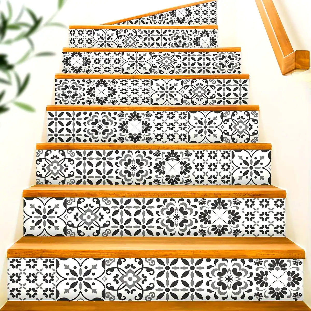 راه پله طرح کاشی