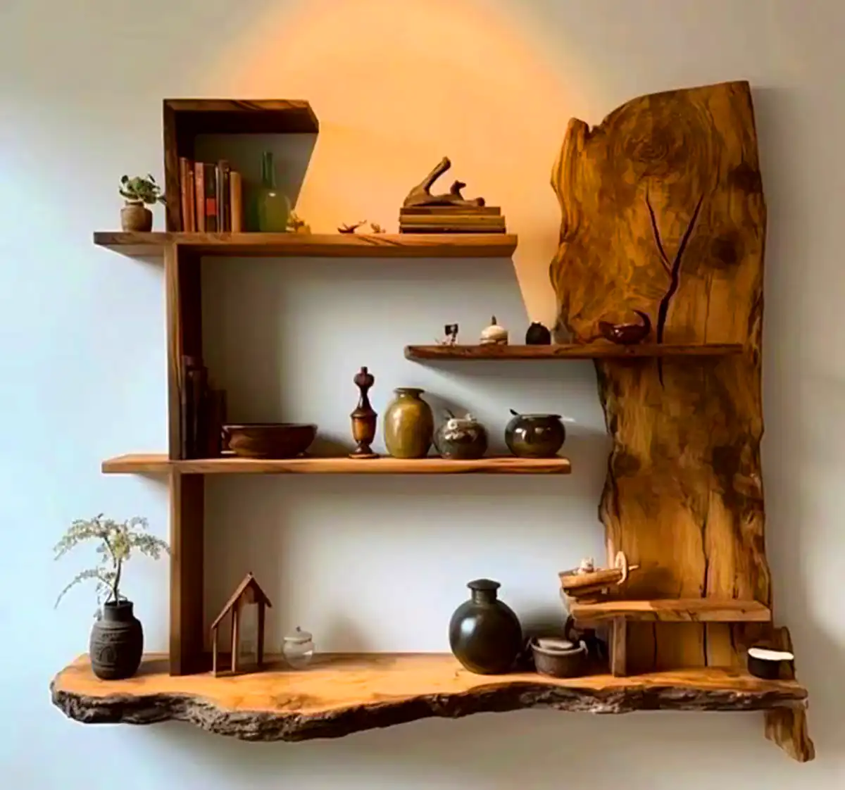 شلف چوبی و خاص روستیک