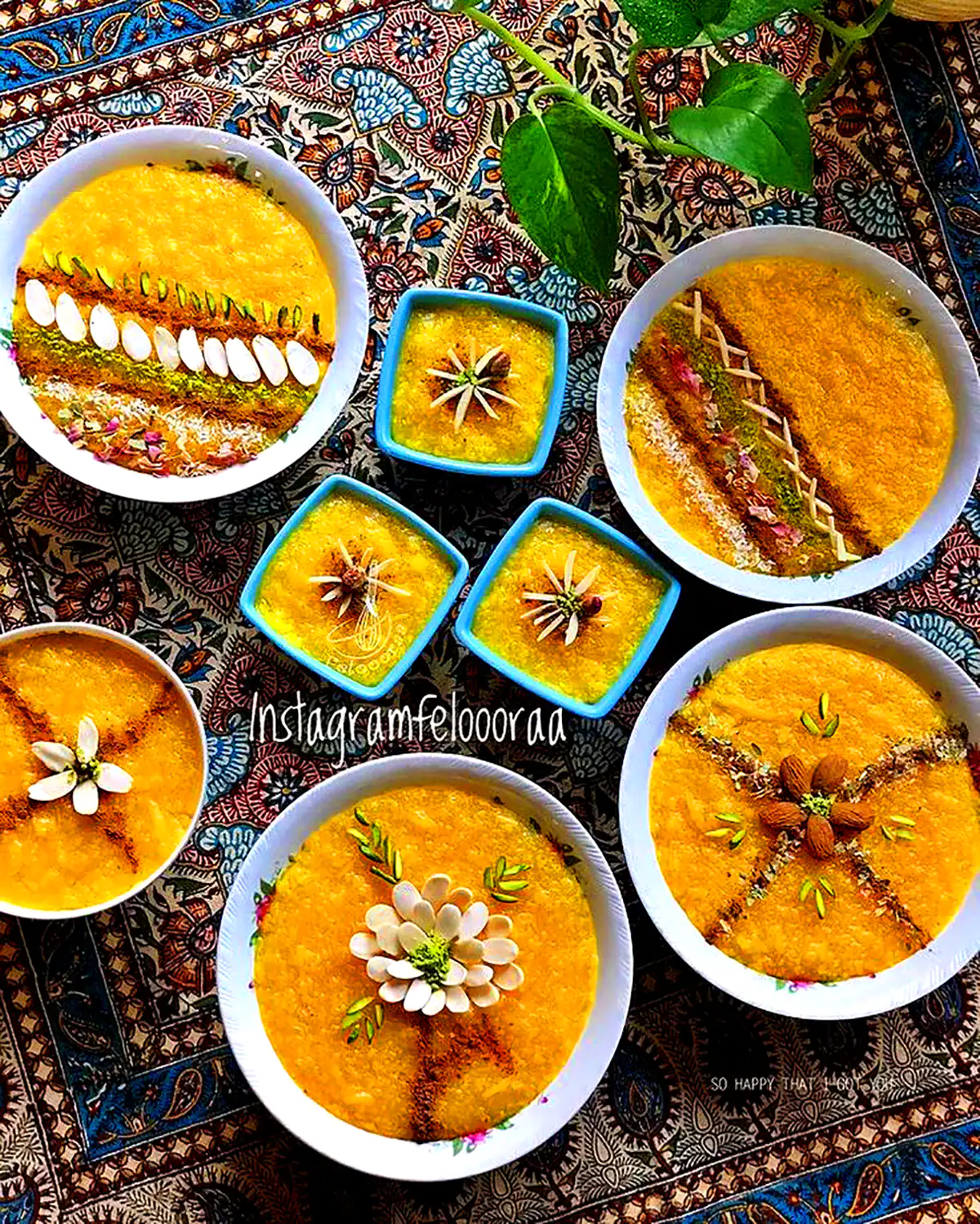 شله زرد زعفرونی مغزدار