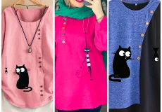 شومیز جلو بسته نخی