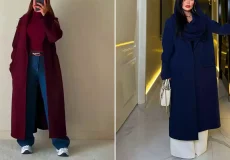 استایل زمستانی با پالتو بلند شیک