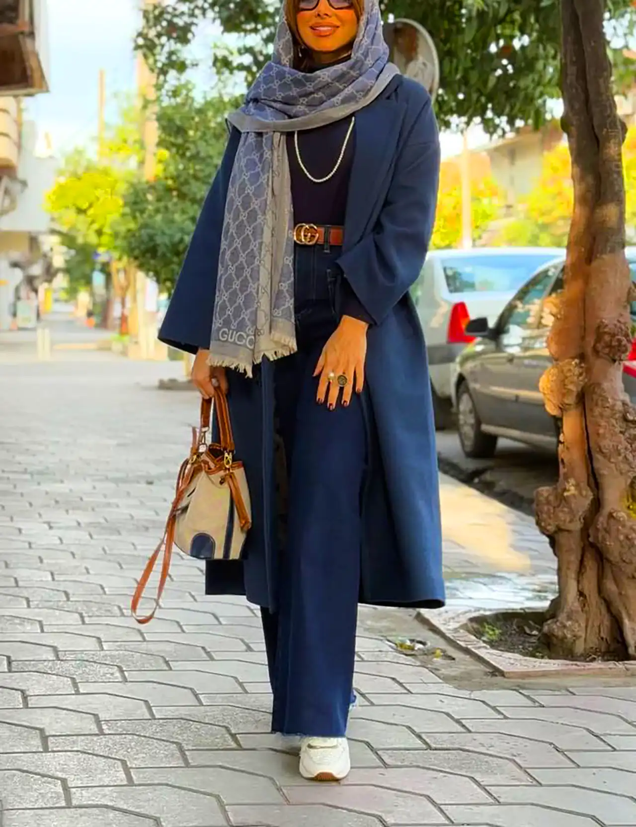 استایل زمستانی با پالتو بلند شیک