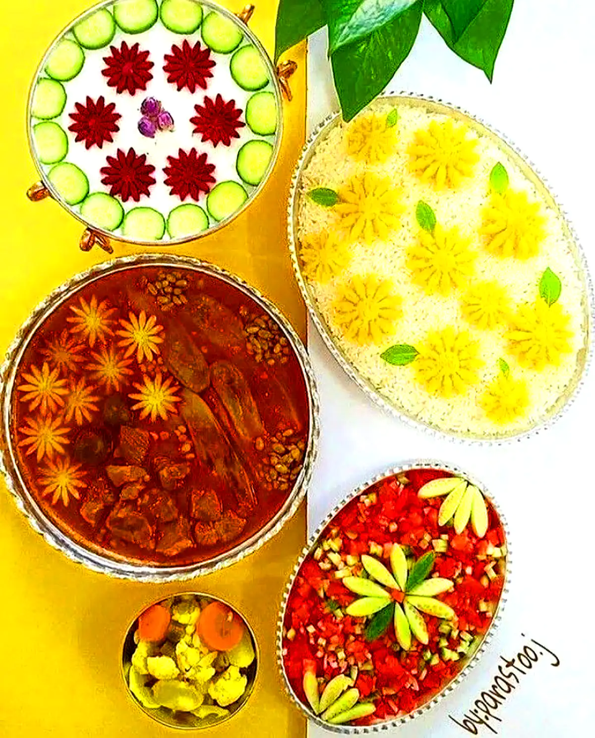 تزئین شیک قیمه