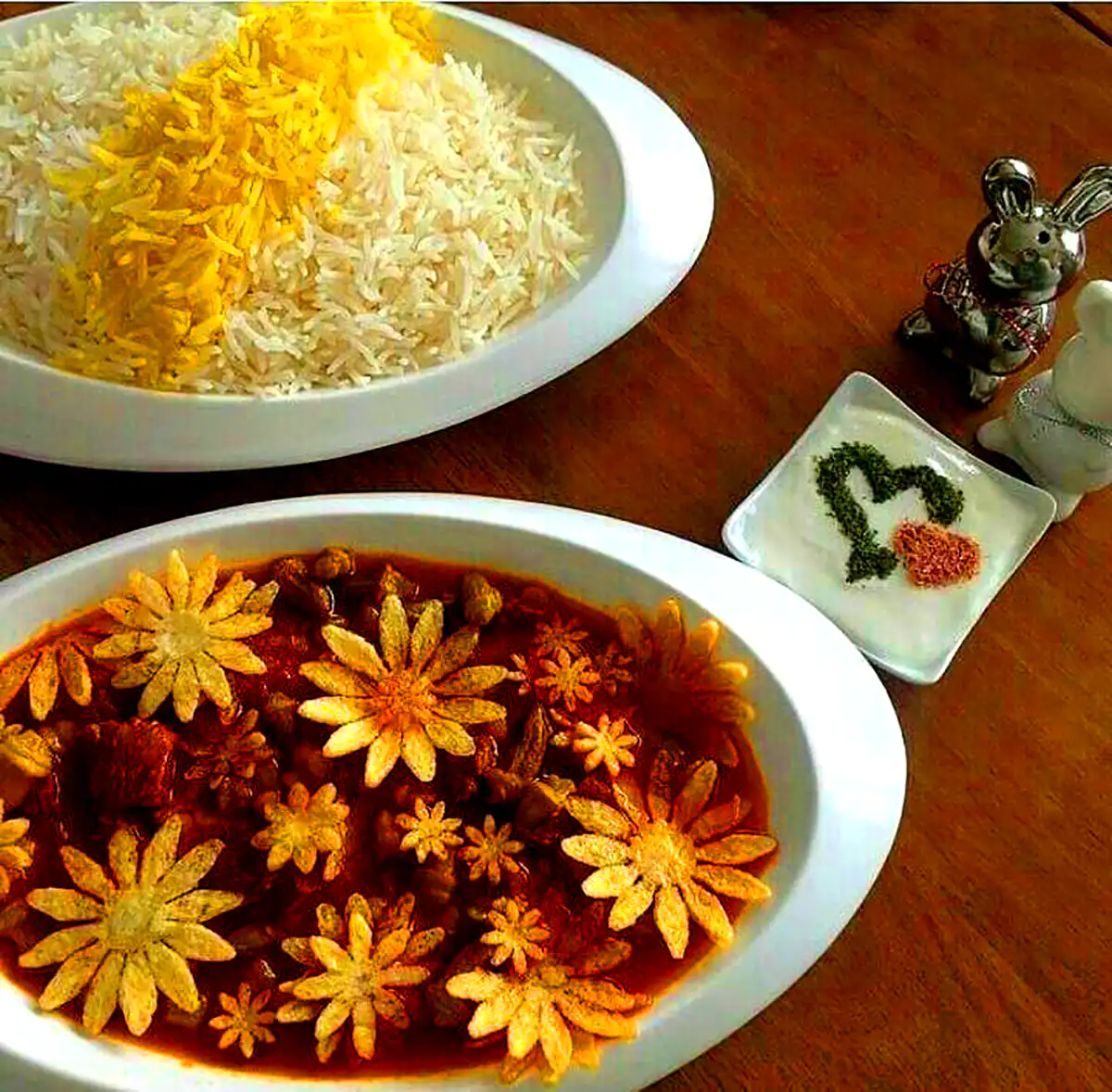 تزئین شیک قیمه