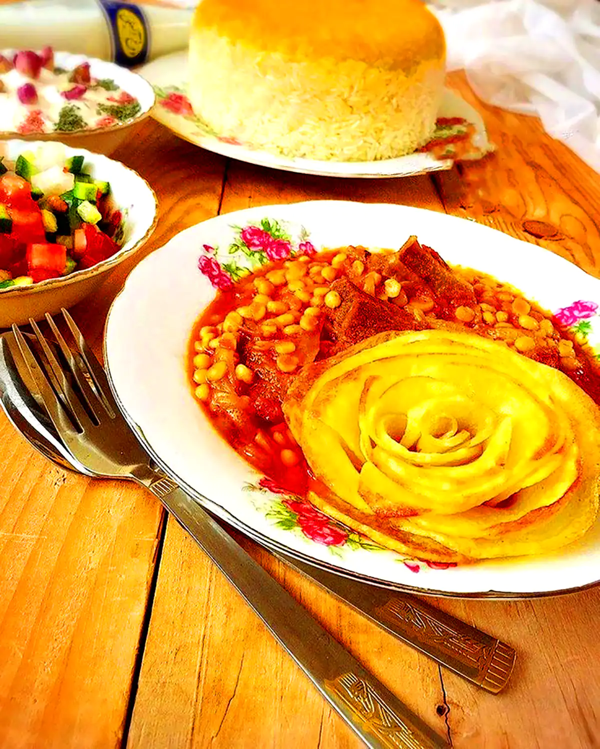 تزئین شیک قیمه