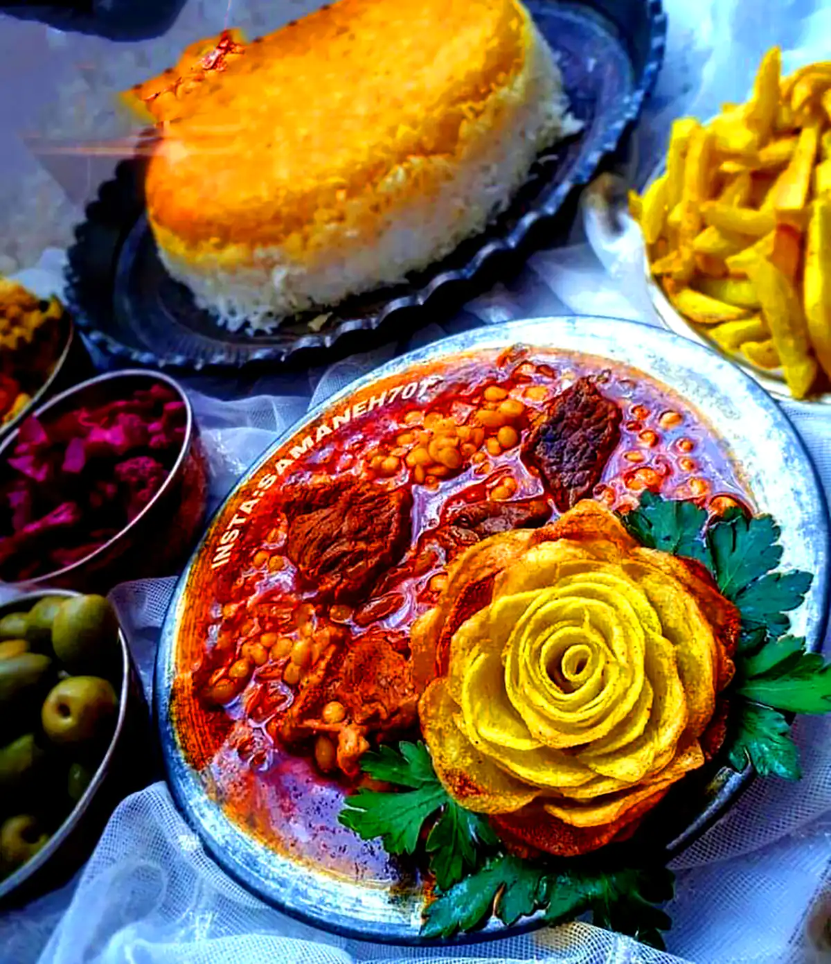 تزئین شیک قیمه