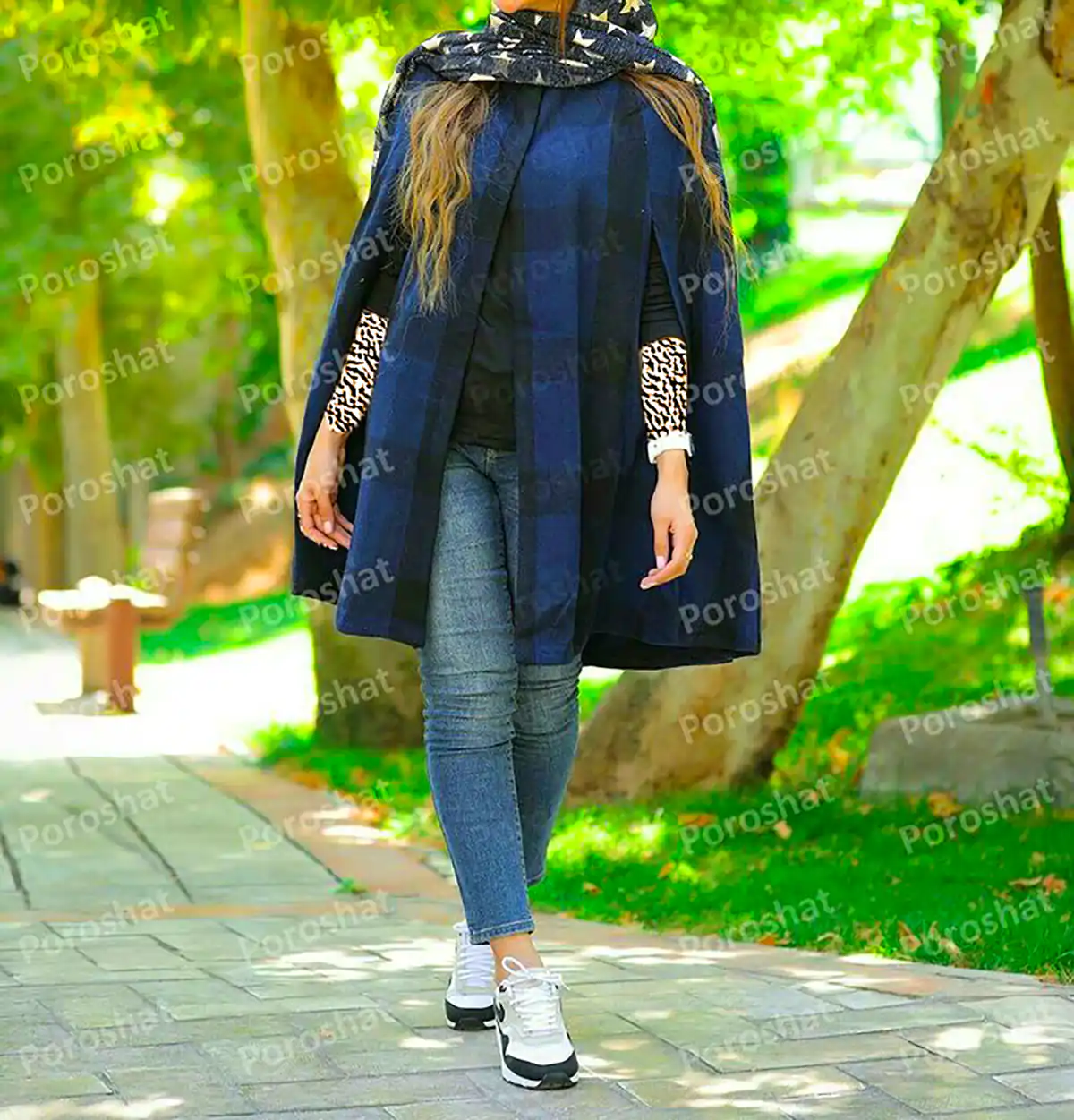 تیپ پاییزی با پانچ پشمی