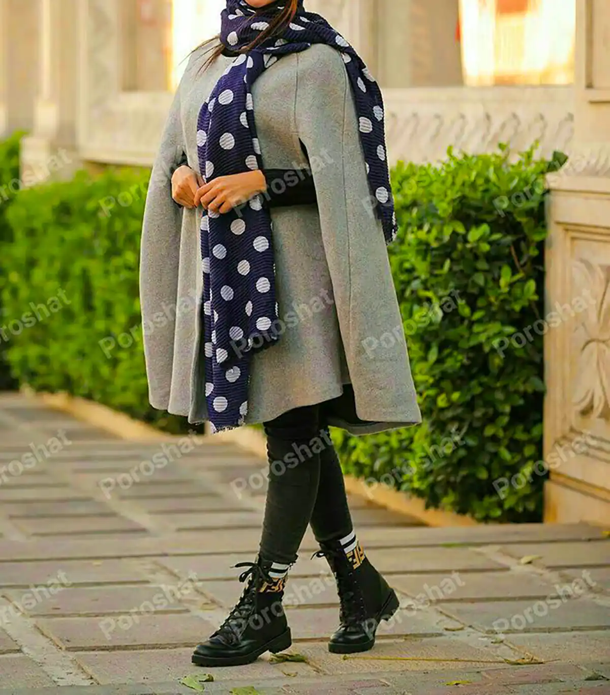 تیپ پاییزی با پانچ پشمی