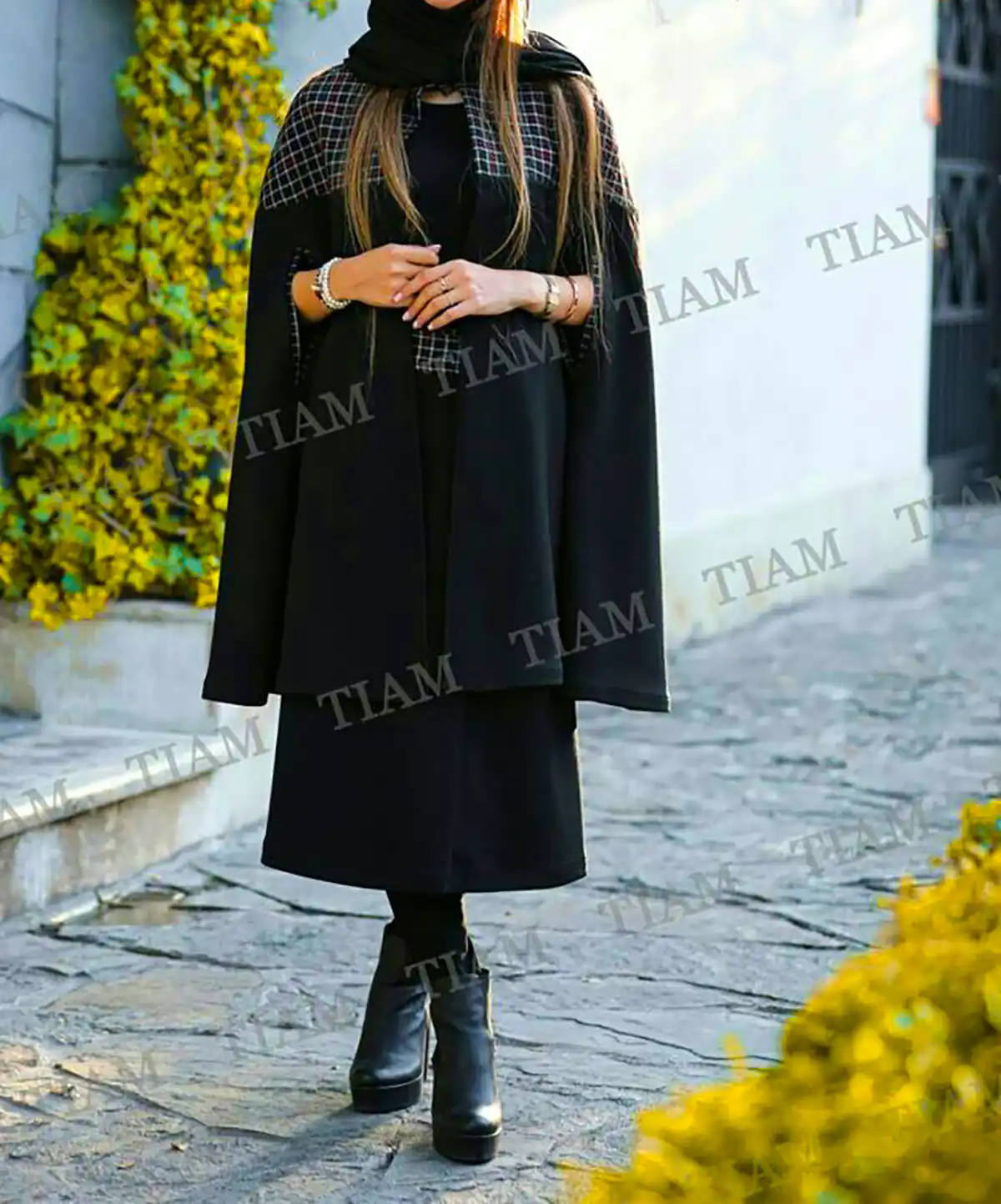 تیپ پاییزی با پانچ پشمی