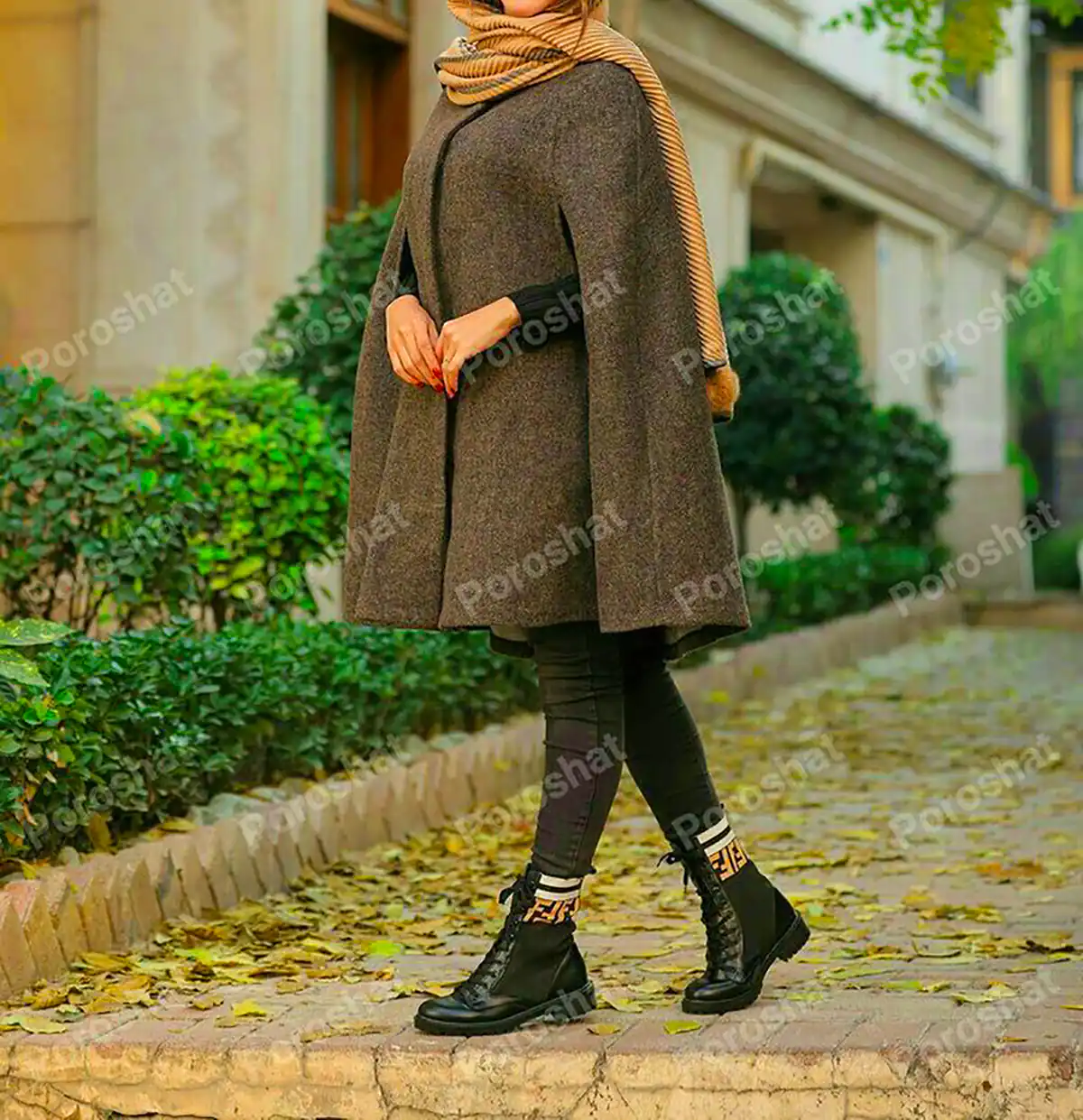 تیپ پاییزی با پانچ پشمی