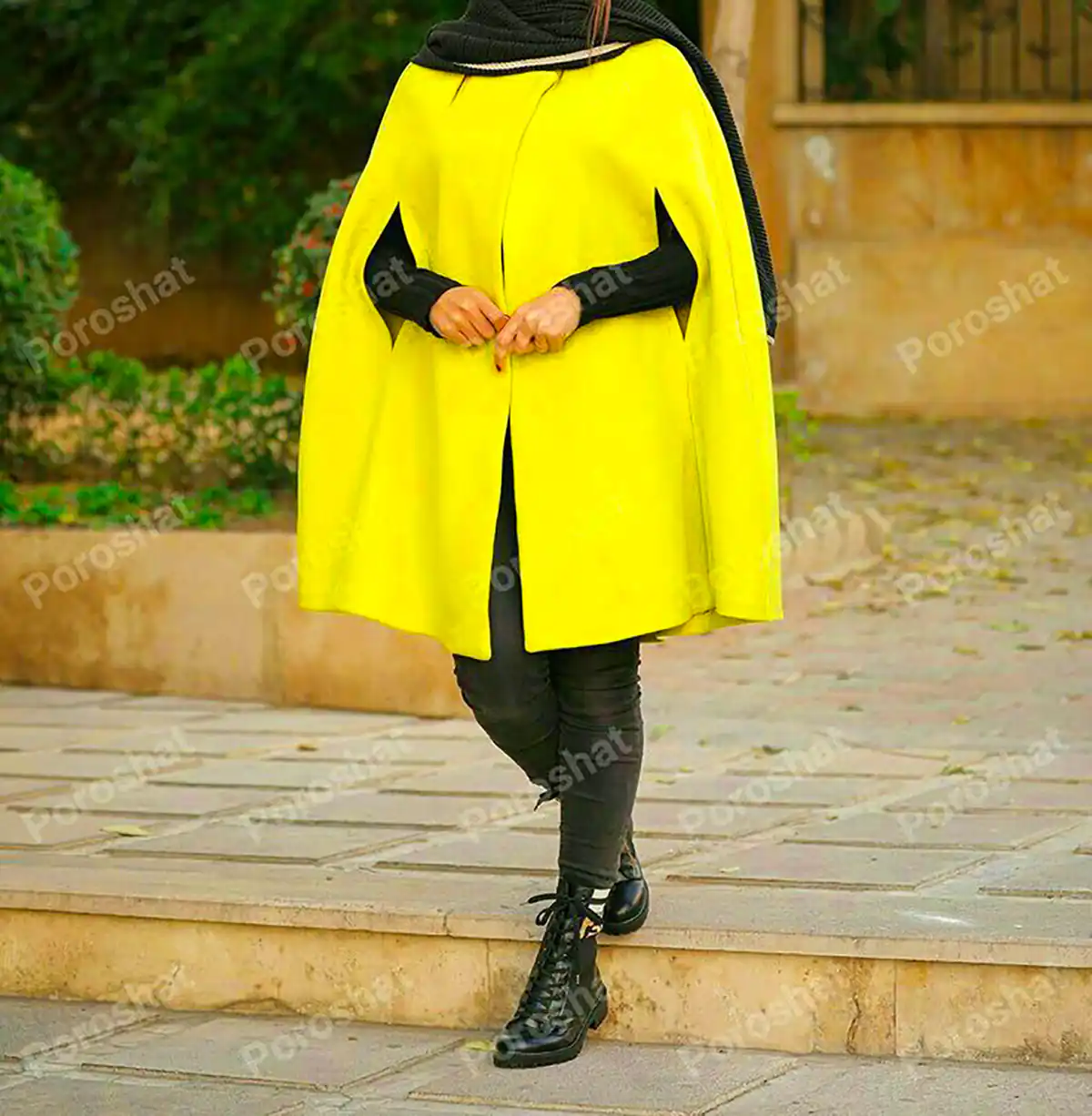 تیپ پاییزی با پانچ پشمی
