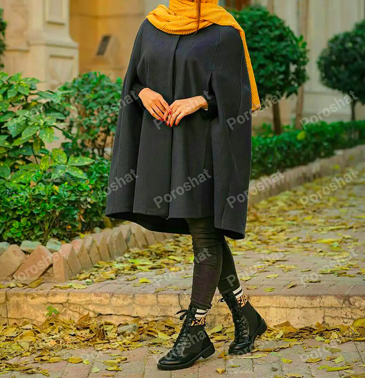 تیپ پاییزی با پانچ پشمی