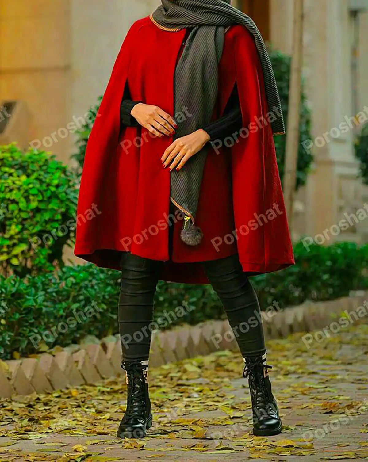 تیپ پاییزی با پانچ پشمی