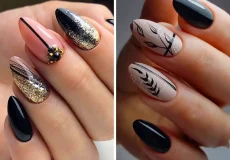 طراحی ناخن با تم مشکی