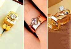 انگشتر طلای تک نگین