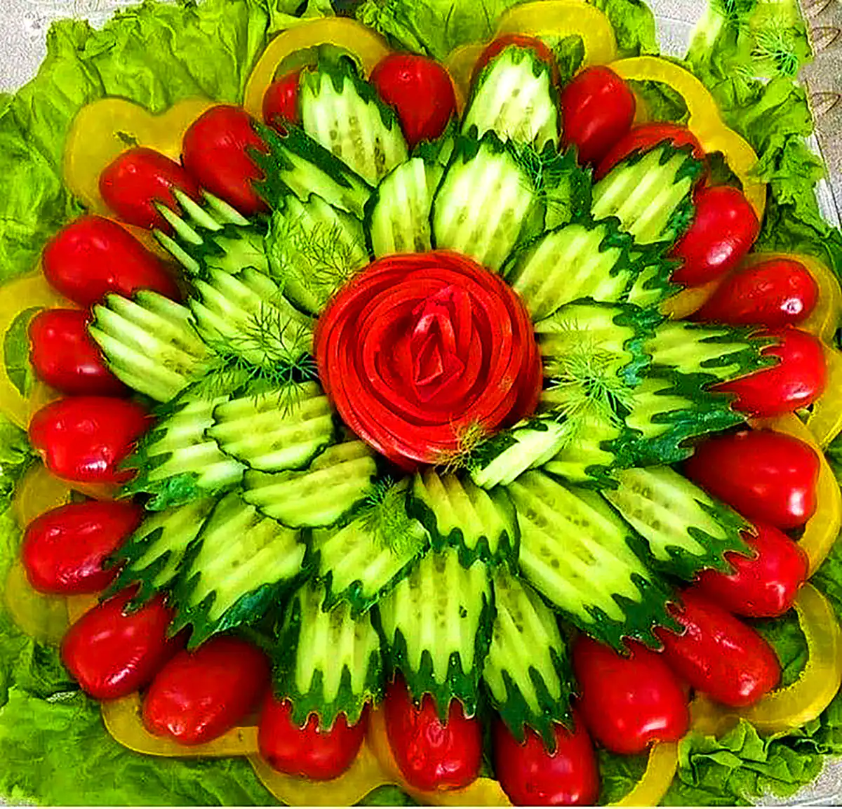 دیزاین خیار و گوجه مجلسی