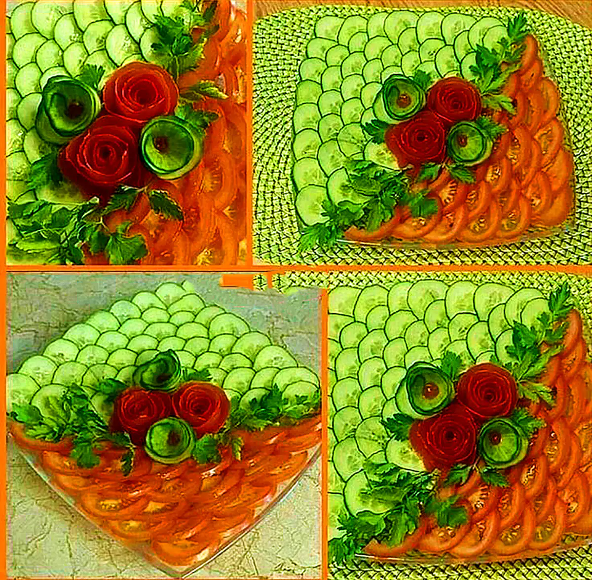 دیزاین خیار و گوجه مجلسی