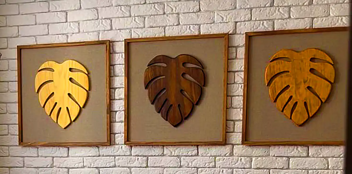 دیوارکوب دکوری برگ انجیری