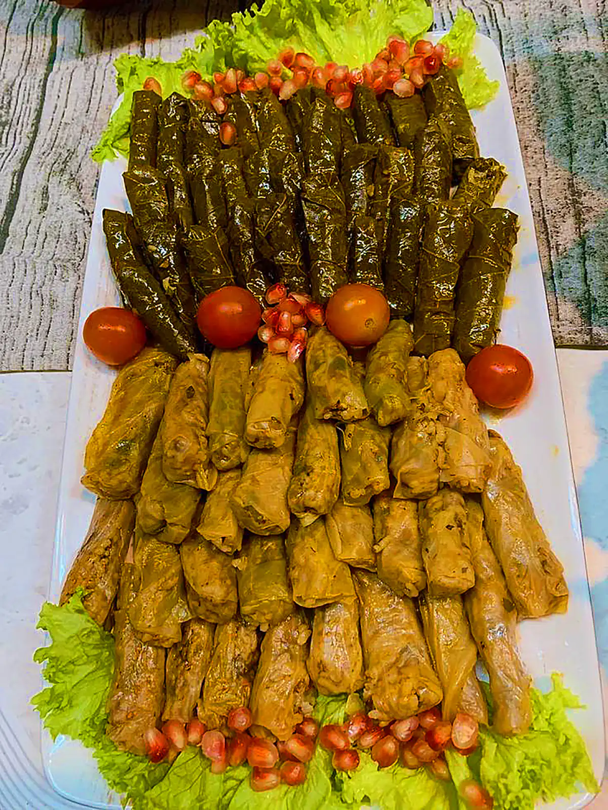 دلمه برگ مو مجلسی و خوشمزه