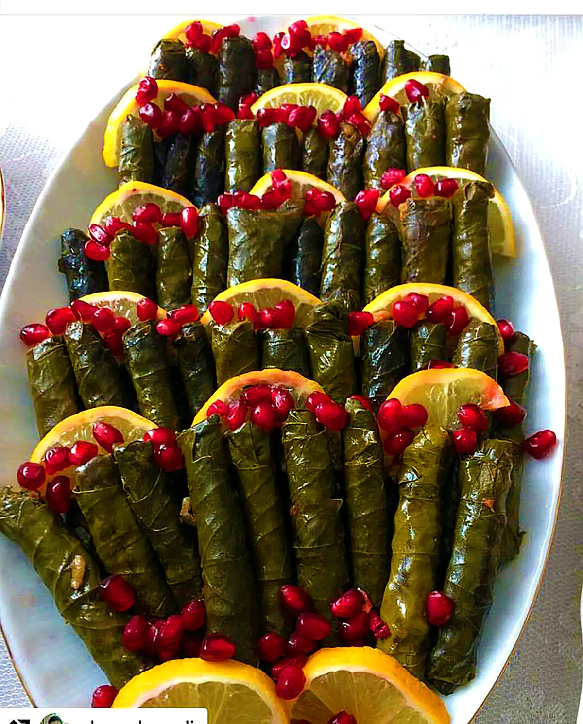 دلمه برگ مو مجلسی و خوشمزه