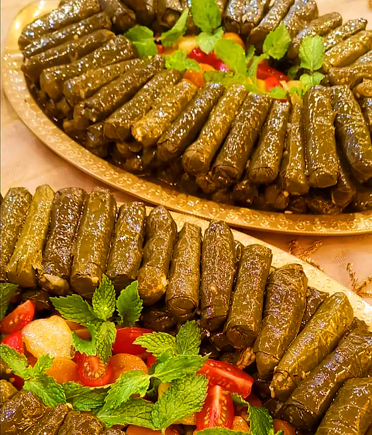دلمه برگ مو مجلسی و خوشمزه