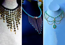 گردنبند مهره‌ای دست‌ساز شیک