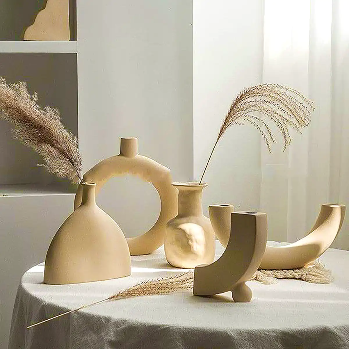 گلدون سفالی مینیمال